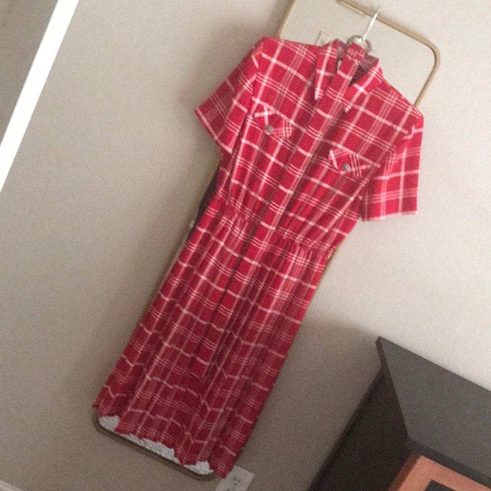 Red Plaid Dress